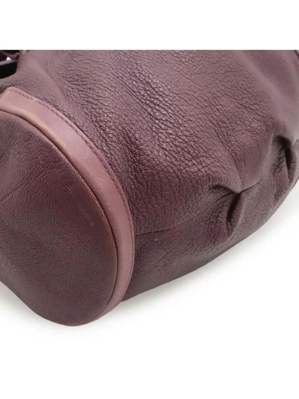 Bvlgari Shoulder Bag Leather Purple Gold
